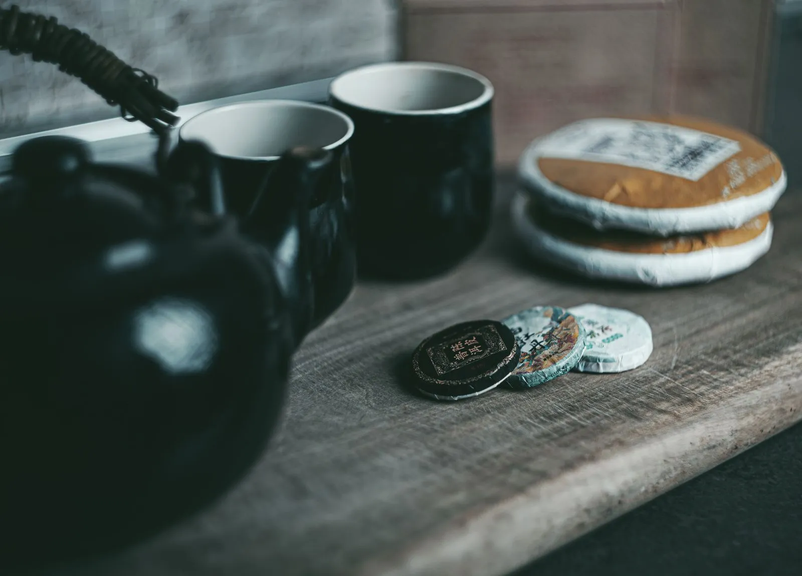 陈化中的茶饼